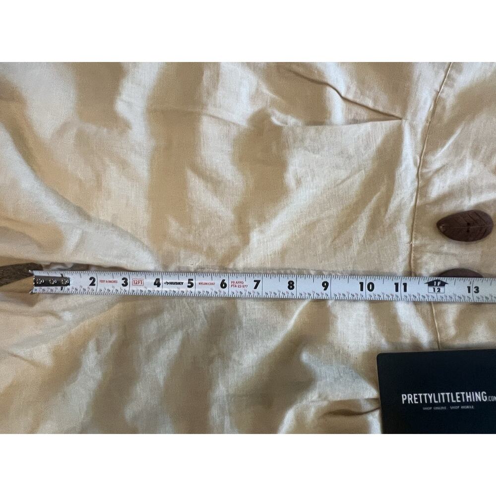 Pretty Little Thing Tan wide leg Pants trousers. Size 10 - Picture 5 of 16